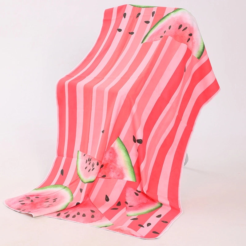 Underwater Animal Print Double-Sided Velvet Polyester Bath Towel | Bath & Beach Towels