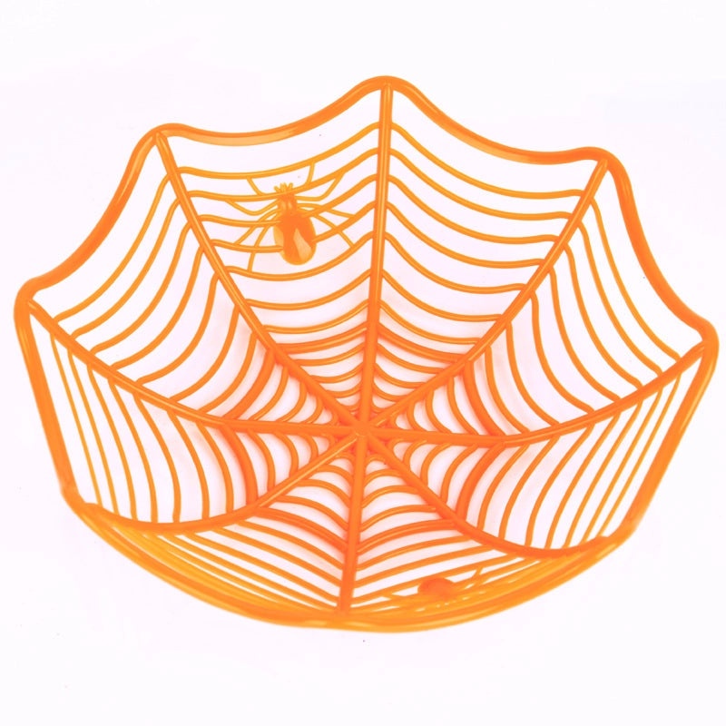 Halloween Spider Web Skull Candy Basket Cute Plastic Decorative Props|Home Decor