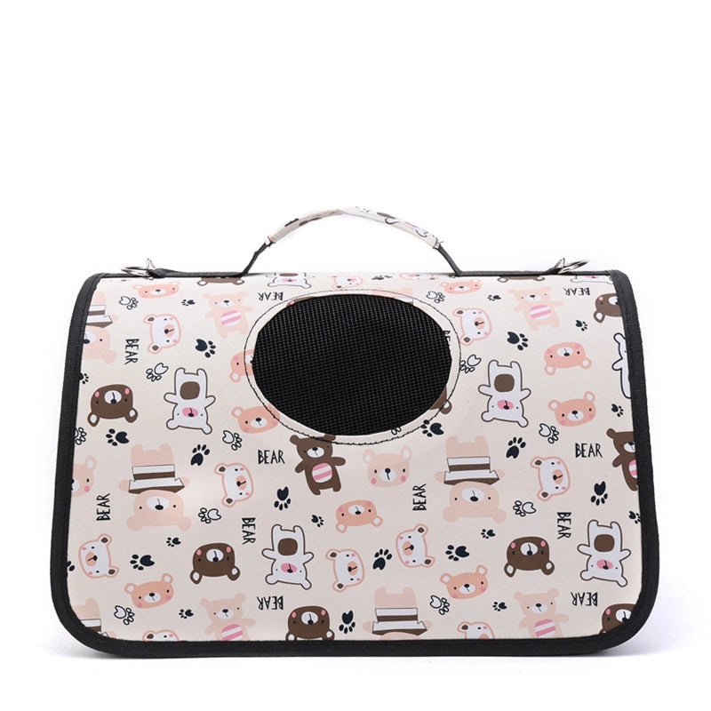 Foldable Space Capsule Pet Carrier Backpack for Small Dogs and Cats Portable Outing Cage Bag|Pet Carriers & Travel Gear