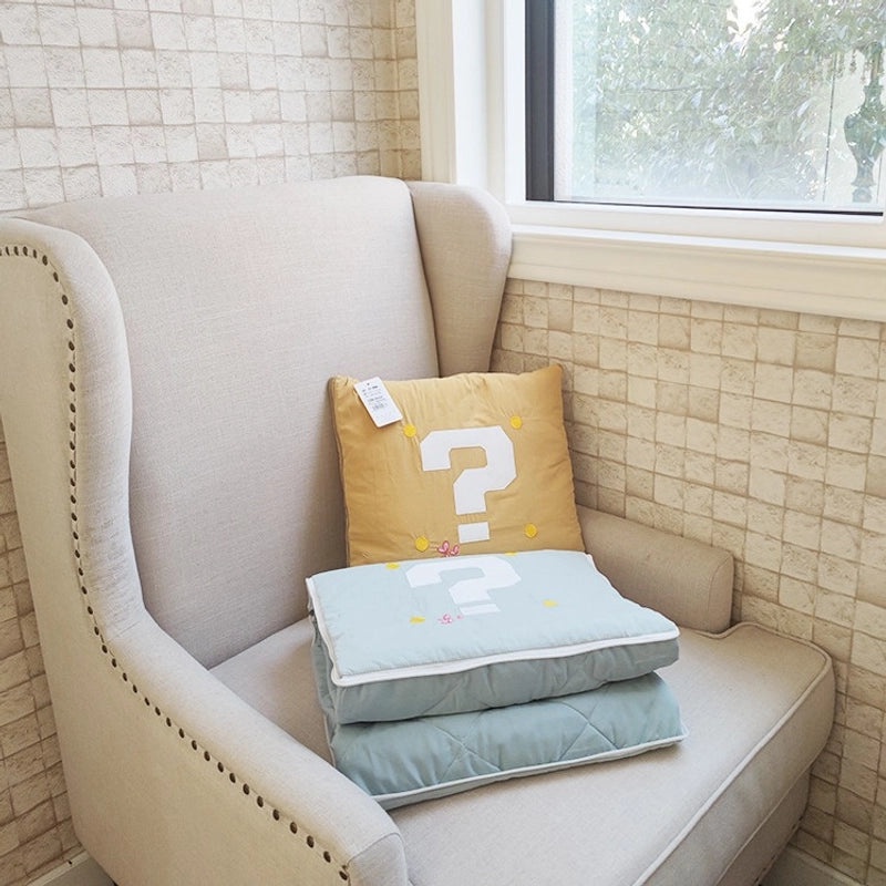 Cartoon House Pillow Quilt Multifunctional Dual-use Blanket and Pillow Two-in-One Soft Cozy Bedding|Home Textiles & Bedding