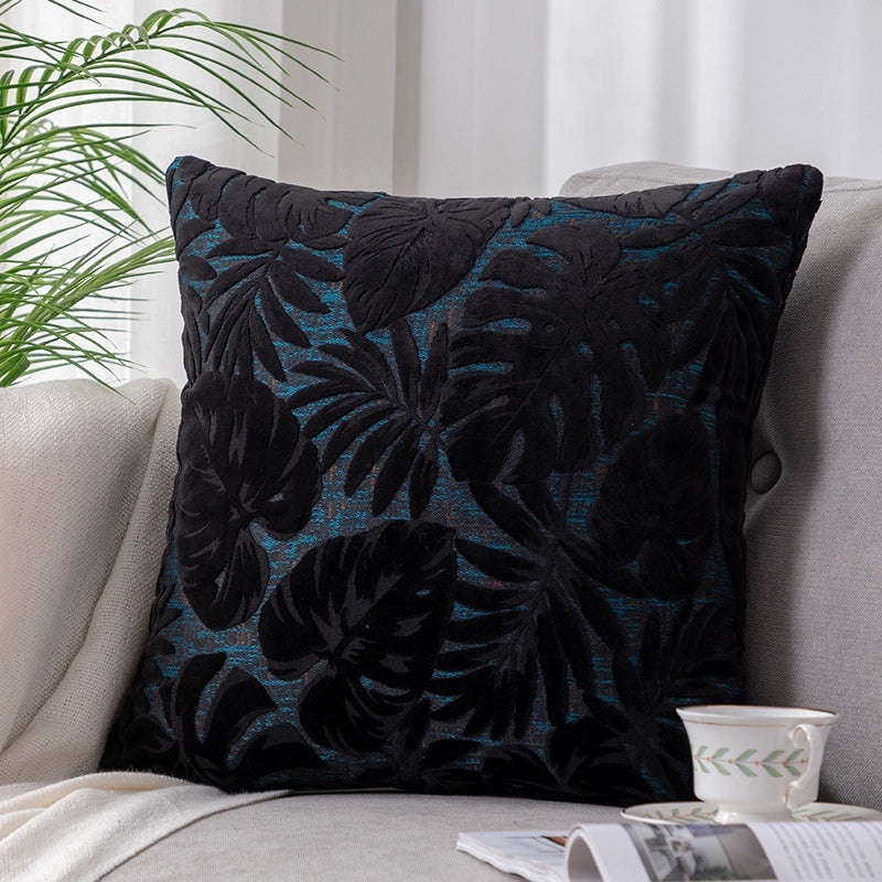 Maple Leaf Velvet Cushion Large Backrest Pillow for Office Nap Living Room Bedside|Home Decor Cushions