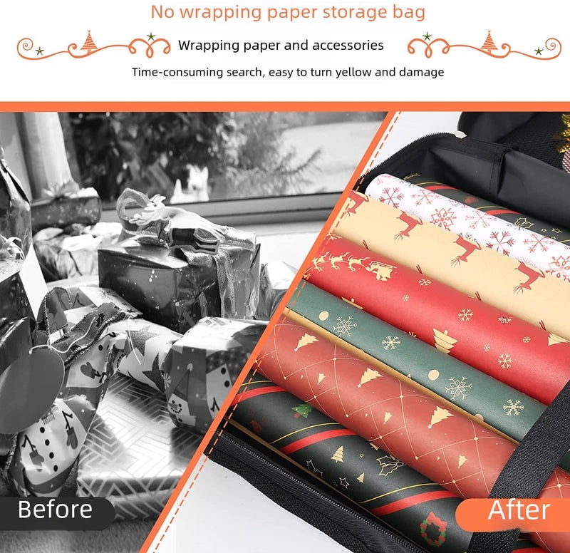 Durable Tear-Resistant Christmas Gift Storage Bag with Adjustable Velcro | Home Storage & Organization