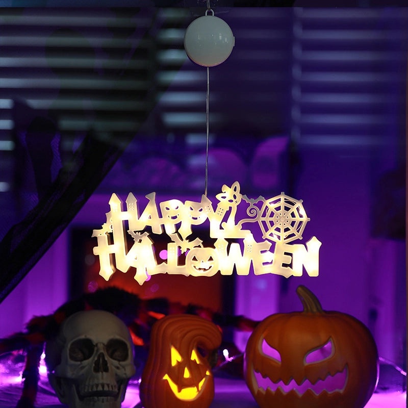 Halloween Minimalist Letter Plastic Hanging Decorations for Party Festival|Party Decorations