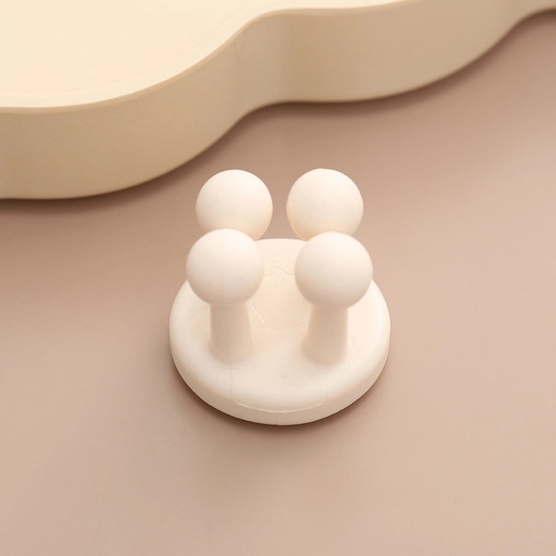 Minimalist Solid Color Silicone Hooks for Home Organization | Home Storage & Organization