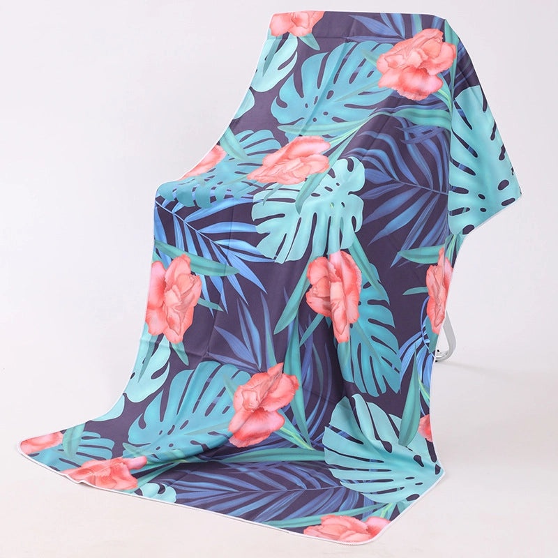 Underwater Animal Print Double-Sided Velvet Polyester Bath Towel | Bath & Beach Towels