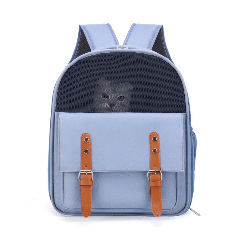 Portable Breathable Cat Carrier Bag Oxford Cloth Scratch Resistant Foldable Pet Backpack for Travel|Pet Carriers & Backpacks