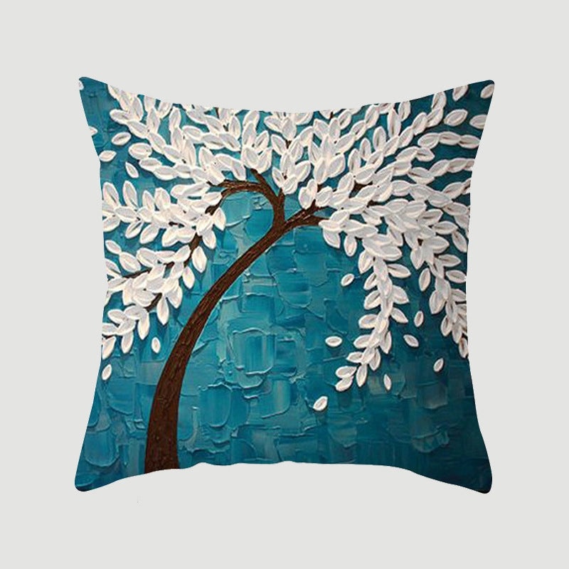 Modern Pastoral Letter and Plant Linen Pillow Covers for Couch and Sofa Decor | Home Decor & Pillows