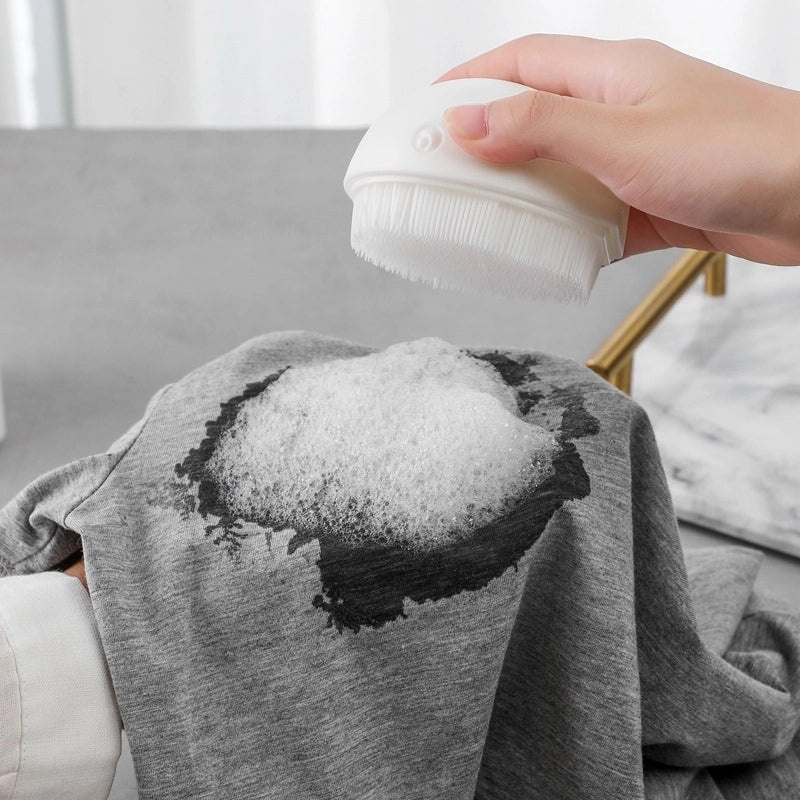 Small Whale Laundry Brush Soft Bristles No Hair Loss Gentle Cleaning Brush Household Use|Home Cleaning Tools