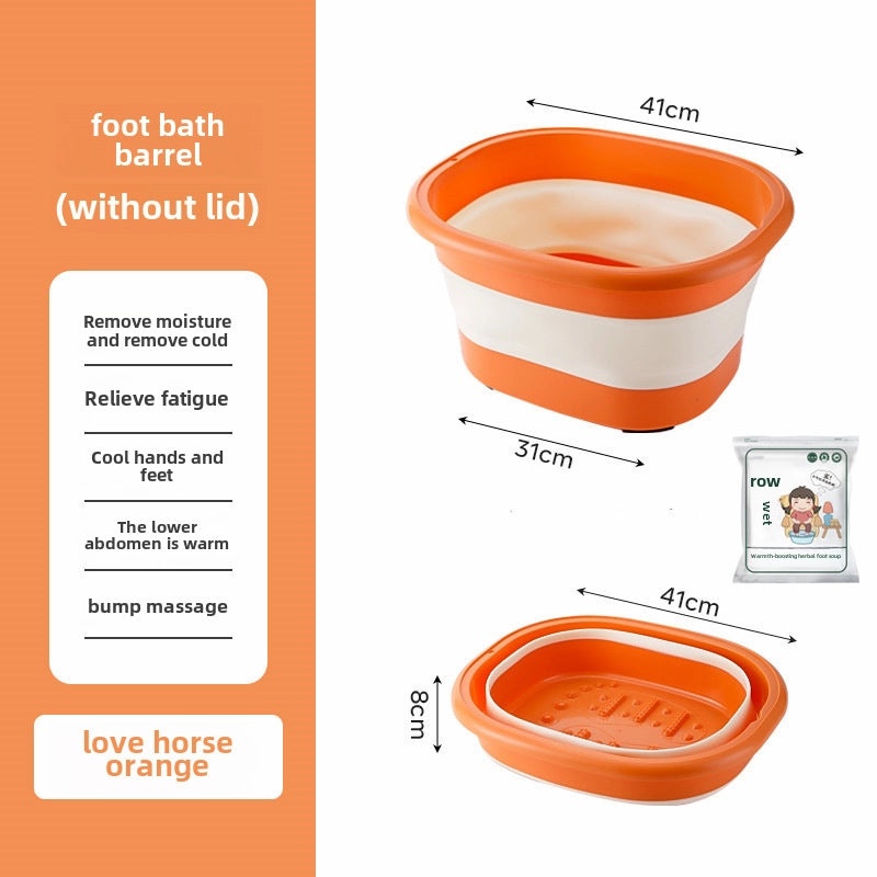 Foldable Silicone Foot Bath Bucket for Home Use | Foot Care & Massage Accessories