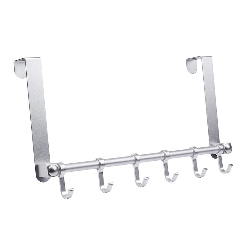 Punch-Free Space Aluminum Door Hook for Bedroom & Bathroom | Home Organization & Storage