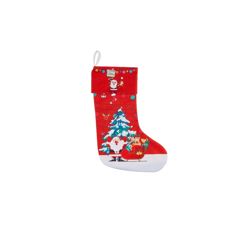 Christmas Holiday Socks 300g Cotton Linen Kids Gift Bags Festive Decorations | Holiday Accessories