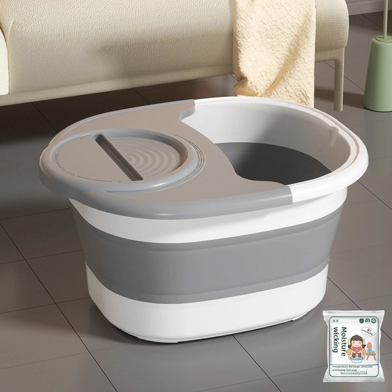 Foldable Silicone Foot Bath Bucket for Home Use | Foot Care & Massage Accessories
