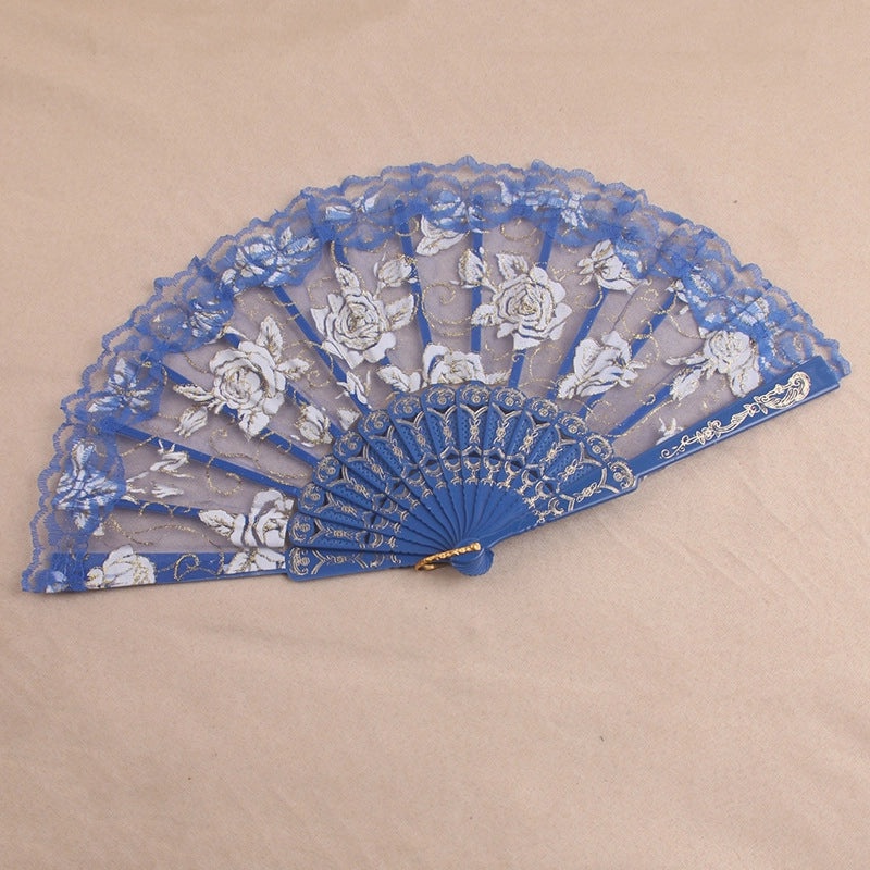 Transparent Lace Folding Fan for Dance and Home Decor | Home & Living Accessories