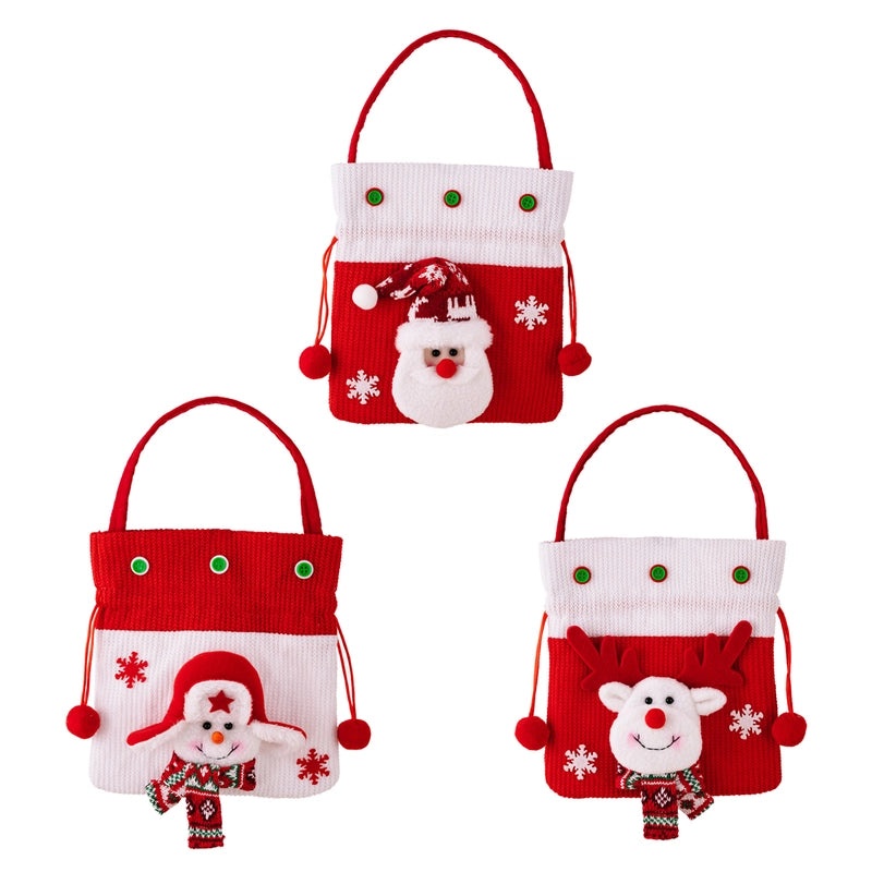 Nordic Christmas Santa Snowman Gift Bags Polyester Party Supplies|Holiday Gift Wrapping Supplies