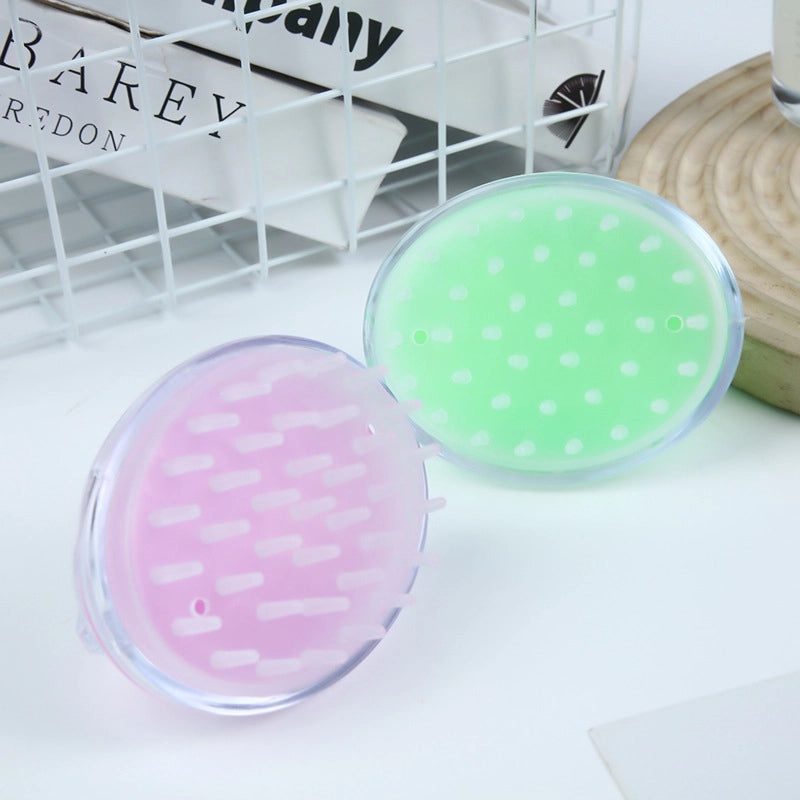 Silicone Scalp Massage Shampoo Brush Transparent Crystal Head Hair Washing Comb|Hair Care Accessories