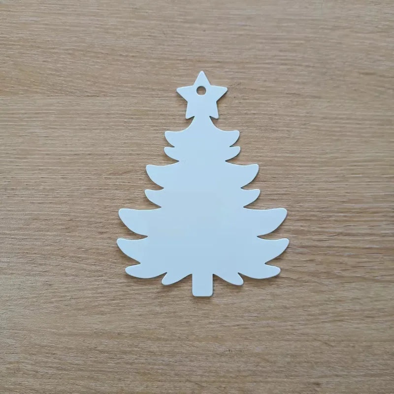 0.8mm Double-Sided Sublimation Christmas Pendant Blank for DIY Thermal Transfer | Jewelry & Accessories