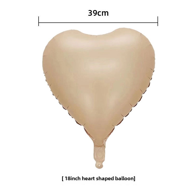 18 Inch Heart-Shaped Aluminum Foil Balloon for Wedding Valentine’s Day New Year Decoration | Party Supplies & Balloons