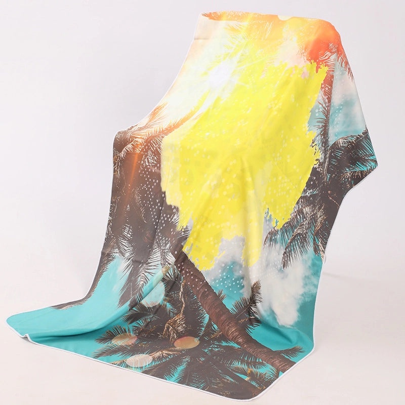 Underwater Animal Print Double-Sided Velvet Polyester Bath Towel | Bath & Beach Towels