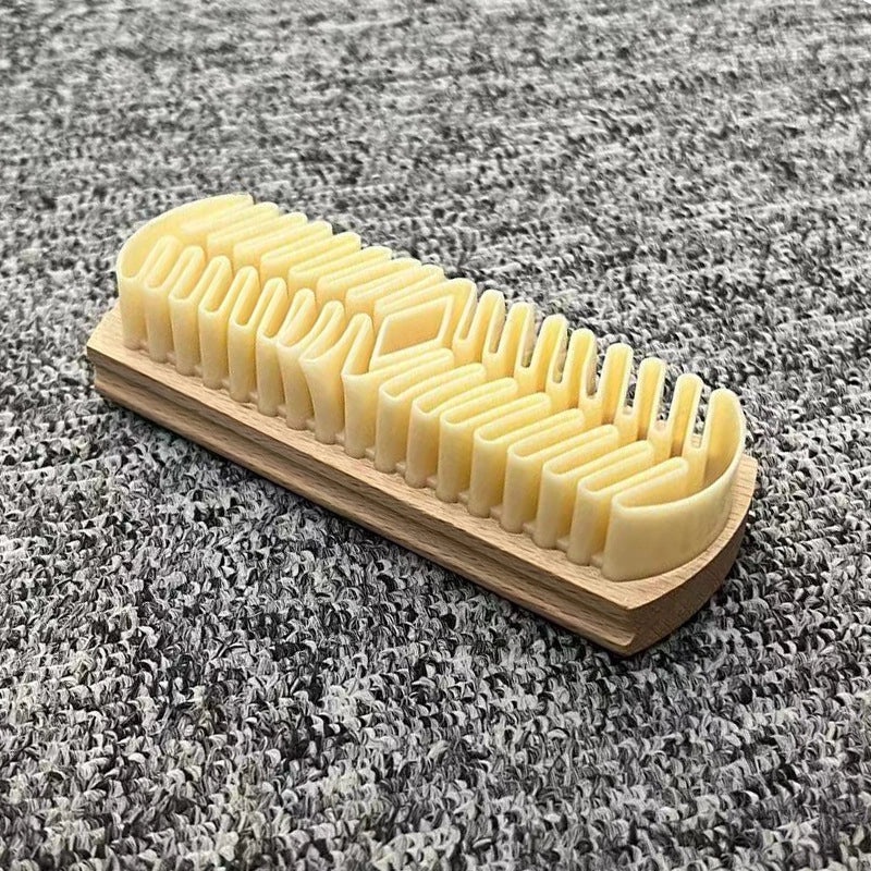 Wooden Handle Shoe Brush with Beech Wood and Horsehair for Leather and Suede Polishing | Shoe Care & Cleaning Tools