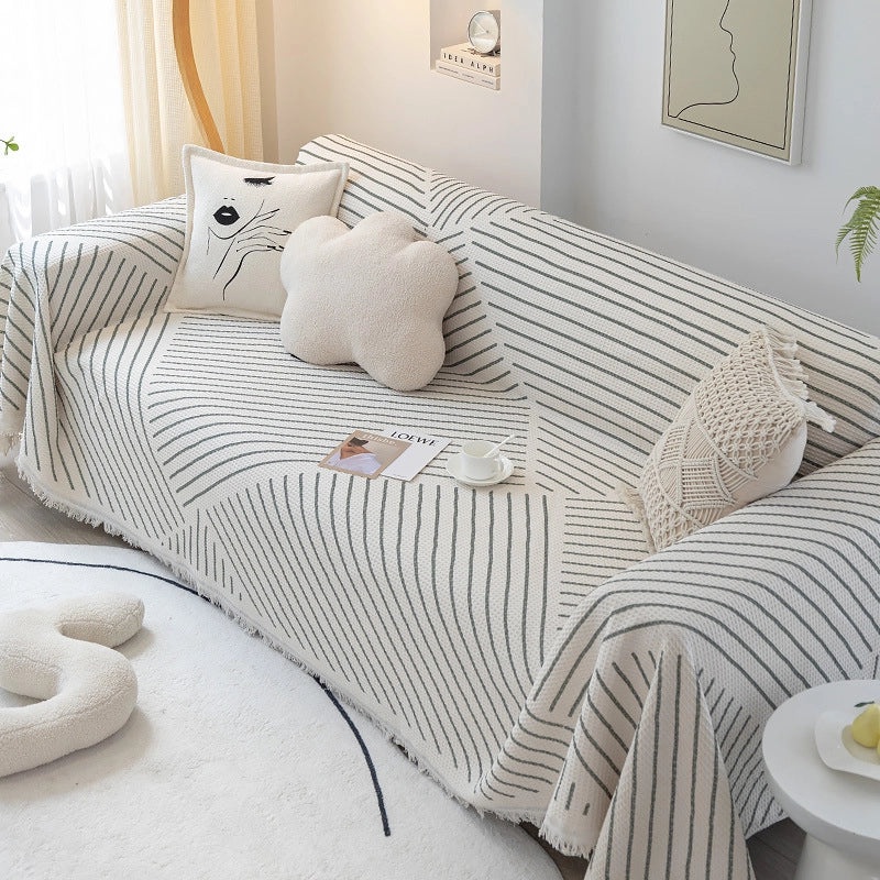 Universal Sofa Cover Dustproof All-Season Nordic Style Sofa Towel Blanket|Home Decor & Sofa Accessories