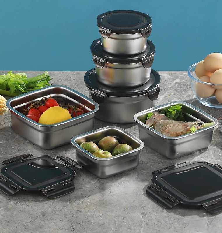 Sleek Solid Color 316 Stainless Steel Casual Crisper|Jewelry & Accessories