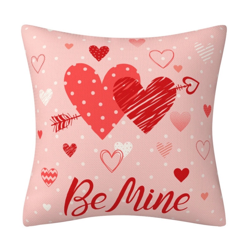 Heart Shaped Linen Pillow Covers Romantic Envelope Letter Design|Home Decor Pillows