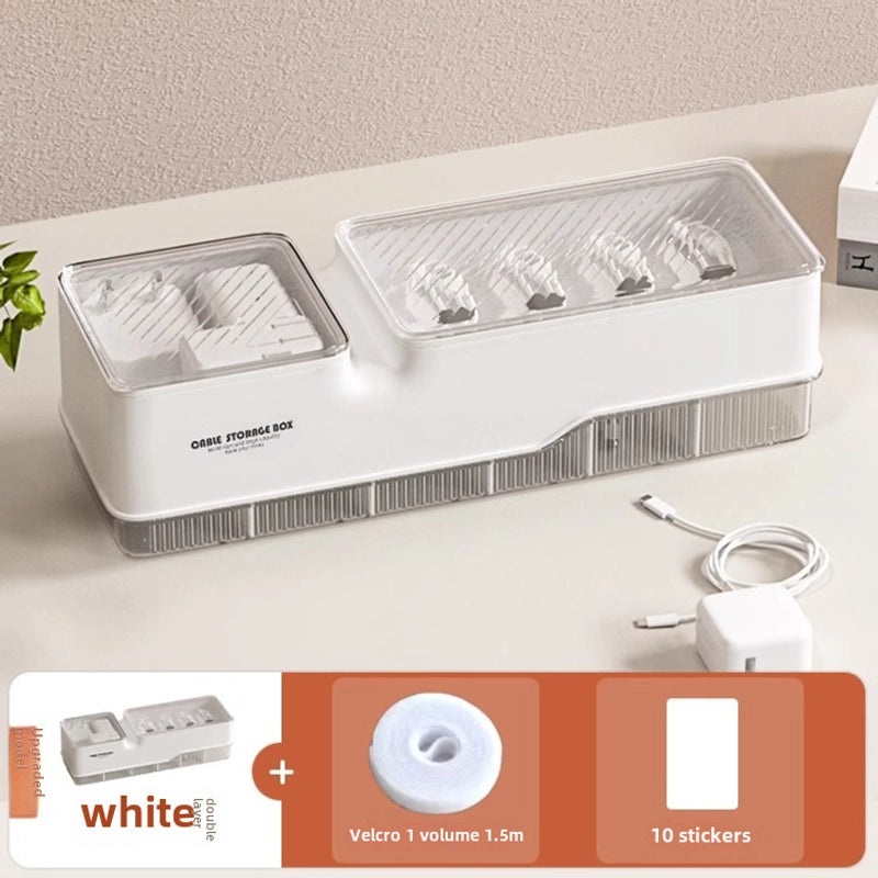 Charging Cable Organizer Box | Electronics Accessories Storage