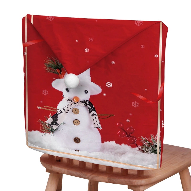 Christmas Animal Santa Chair Cover Polyester Holiday Party Decor|Holiday Party Supplies