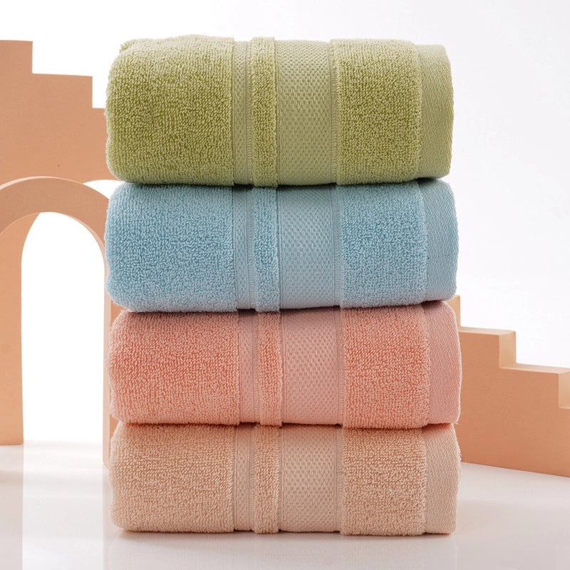 Absorbent Cotton Towel with Embroidered Logo for Household and Promotional Gifts|Home & Living - Towels & Linens