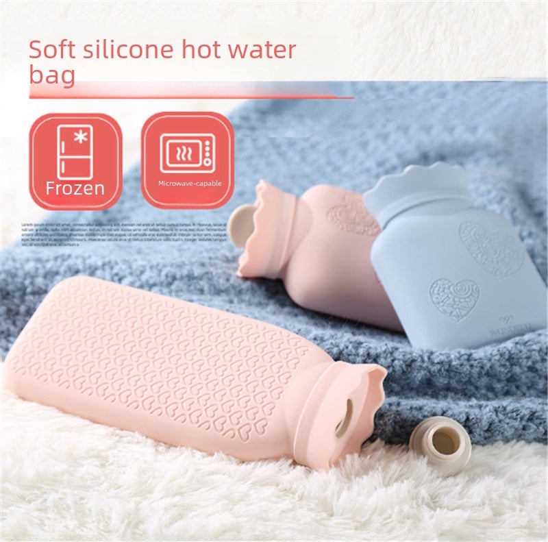 Judy Silicone Microwaveable Hot Water Bag Explosion-Proof Baby Warm Pack for Students|Home & Kitchen - Heating Pads & Warmers