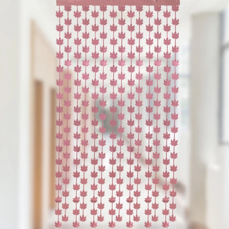 Minimalist Leaf Pattern PET Door Curtain for Party and Festival Decor|Home Decor