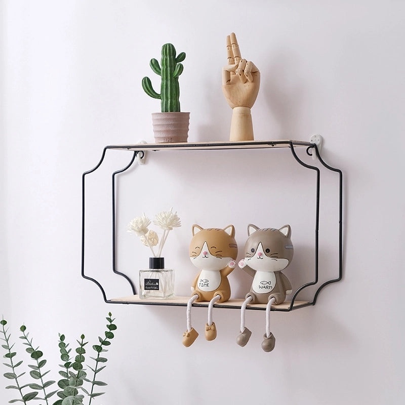 Nordic Three-Tier Wall Storage Rack for Living Room and Bathroom | Home Storage & Organization