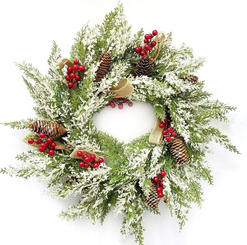 Christmas Wreath Door Hanging Christmas Decoration Holiday Pendant Window Props Festive Home Decor|Holiday Decorations