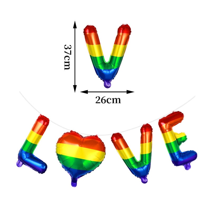 Classic Letter Heart Shape Aluminum Foil Balloons for Birthday Party Festival Decoration|Party Supplies Balloons