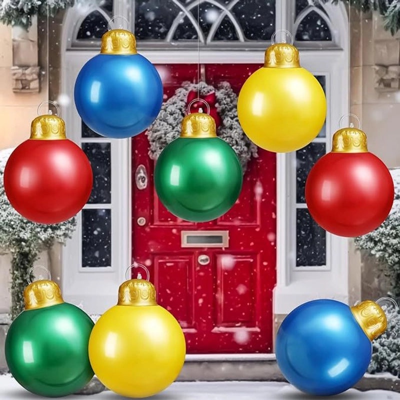 Christmas Inflatable Decorative Ball for Outdoor Holiday Decor | Outdoor Holiday Decorations