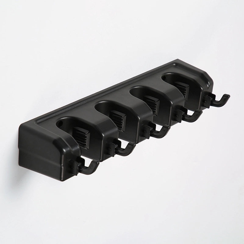 Simple Solid Color ABS & PP Plastic Mop Holder Rack | Home Cleaning Tools