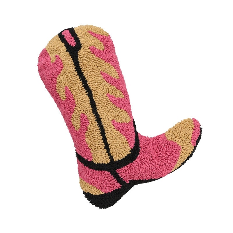 Cowboy Style Boot Decorative Cotton Pillow for Couch and Sofa | Home Decor Pillows