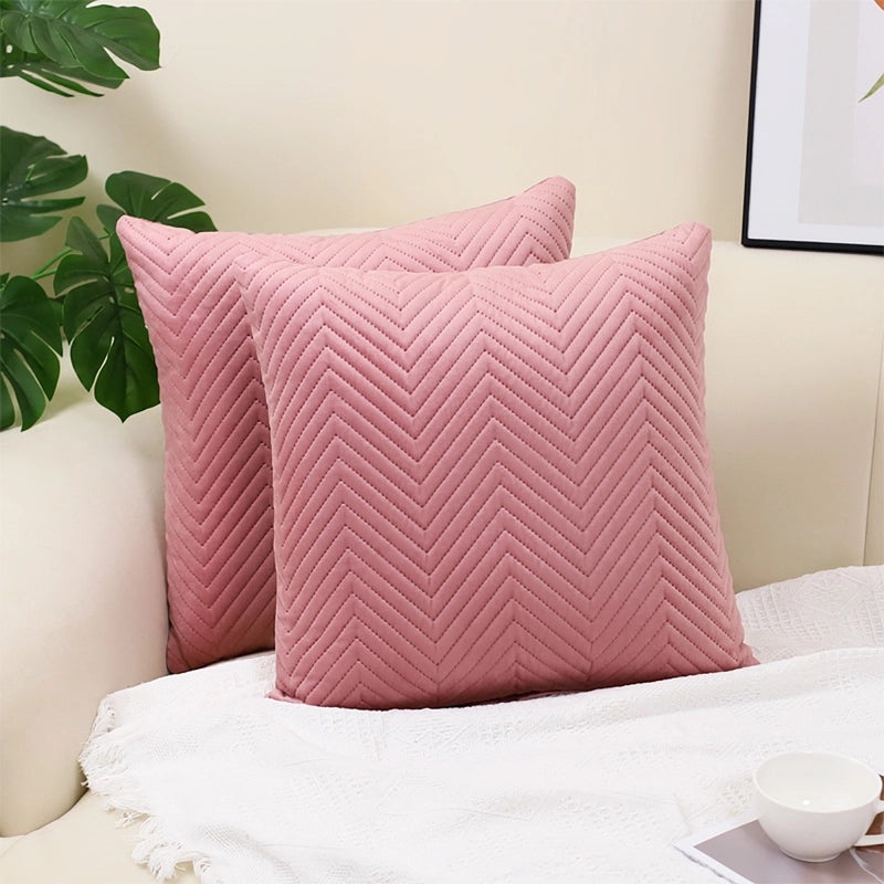 Nordic Velvet Embossed 3D Pillow Cover for Bedside Home Decor|Home Textiles>Pillow Covers & Cases