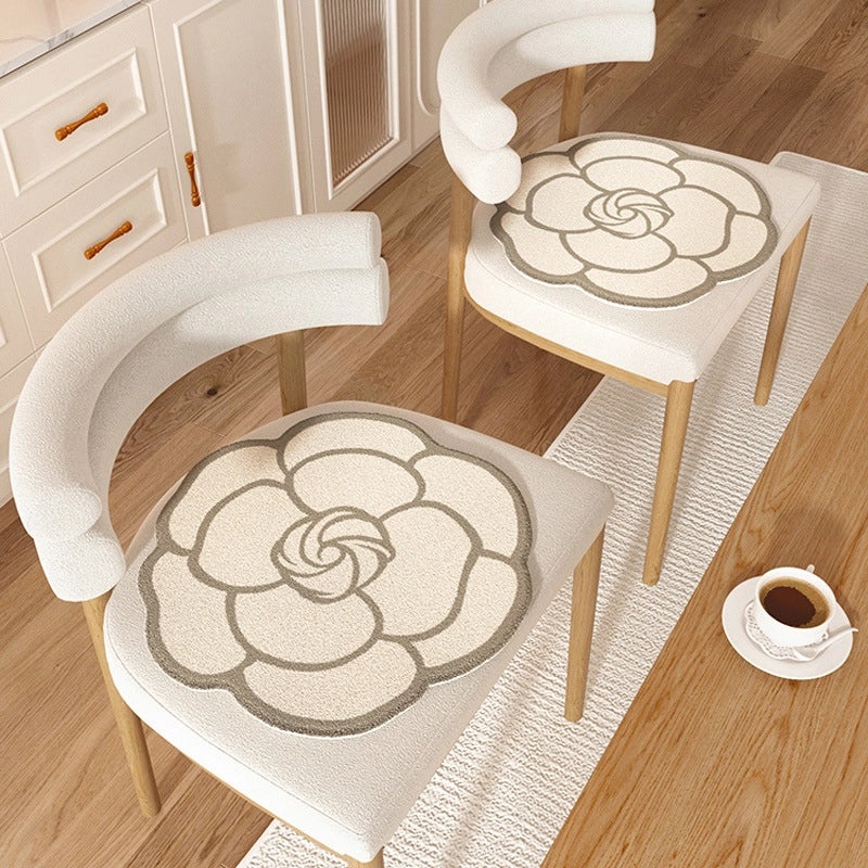 Elegant Floral Polyester Seat Cushion for Couch & Sofa Comfort | Home Decor Accessories