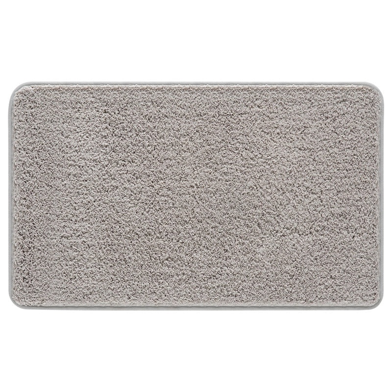 Solid Color Non-Slip Bathroom Door Mat Thickened Absorbent Fiber Floor Mat|Home & Living Bath Accessories