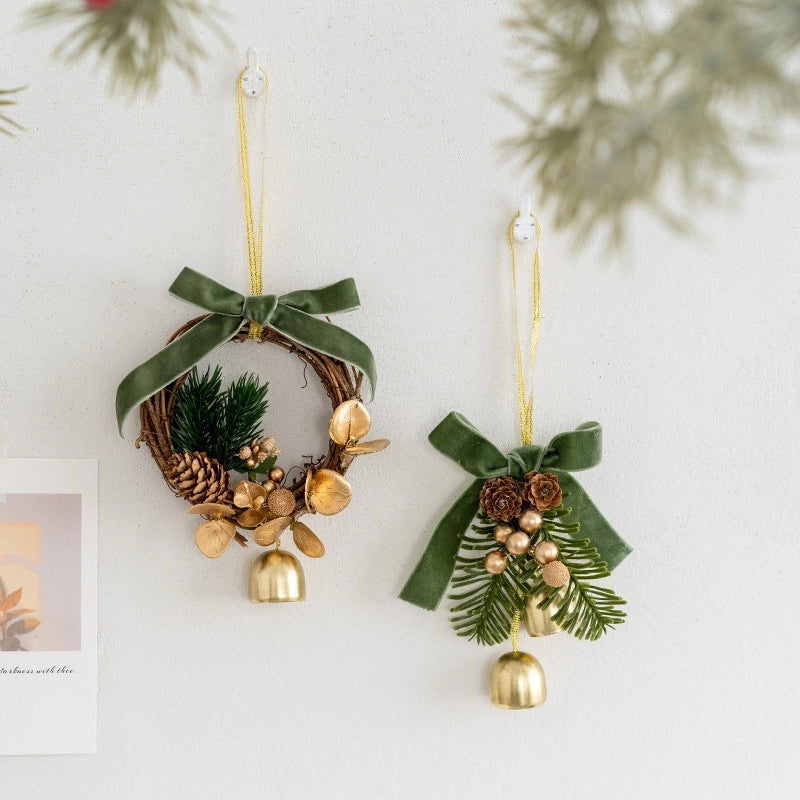 Korean Style Christmas Bell Hanging Ornaments Iron Holiday Party Home Decorations|Home Decor Ornaments