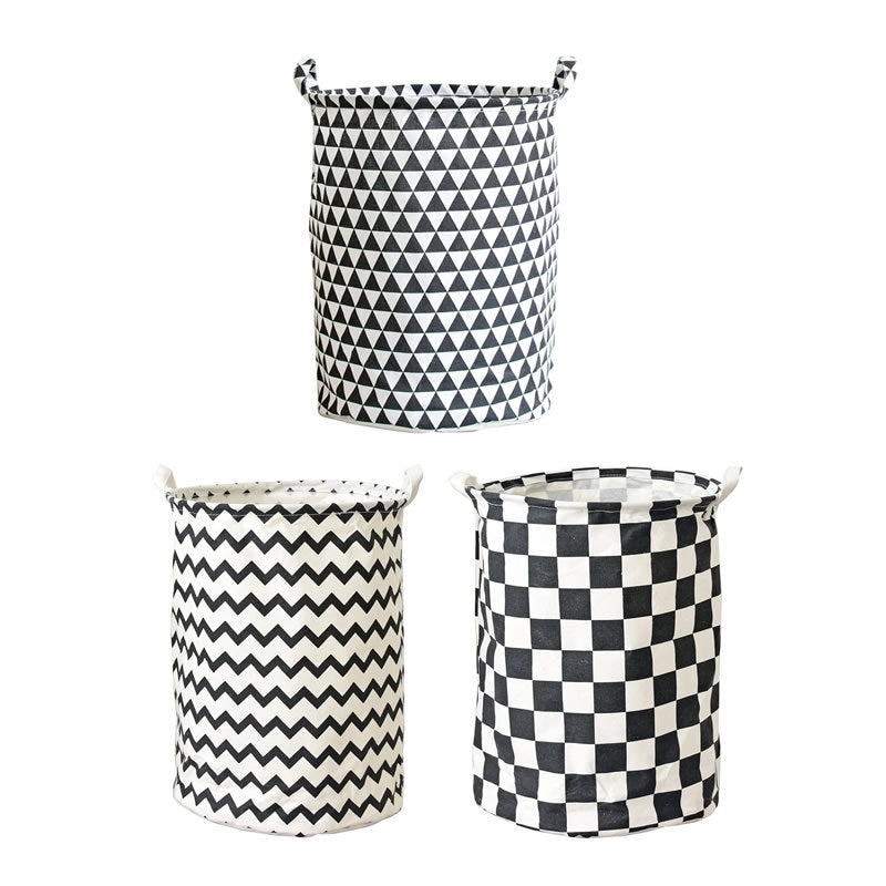 Multi-functional Waterproof Fabric Laundry Basket Cotton Linen Canvas Toy Storage Bag 0963|Home Storage & Organization