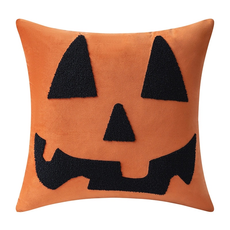 Halloween Minimalist Letter Polyester Pillow Covers for Couch Sofa Decor|Home Decor Pillows
