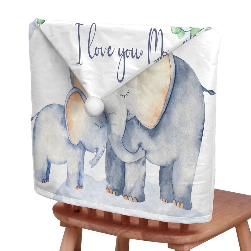Christmas Plush Chair Back Cover Elephant Design | Home & Living / Holiday Decor