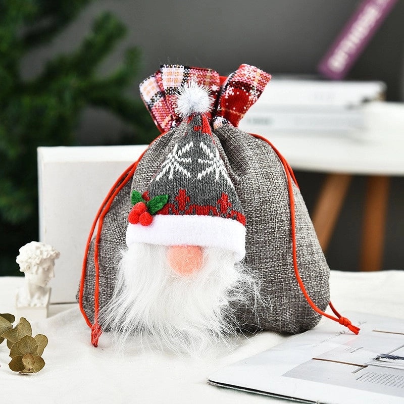 Nordic Christmas Gift Bags Santa Snowman Elk Party Decorations | Christmas Party Supplies