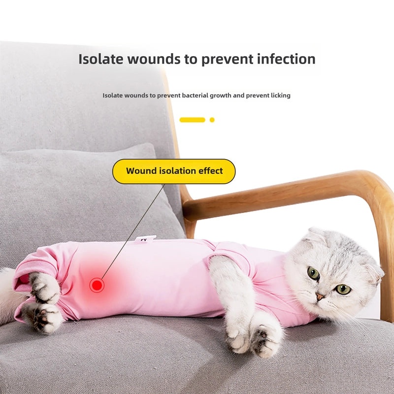Post-Surgery Cat Recovery Shirt Fully Covered Easy Wear Female Cat Sterilization Weaning Garment|Pet Clothing