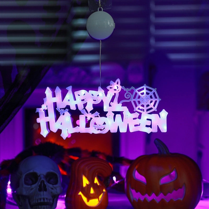 Halloween Minimalist Letter Plastic Hanging Decorations for Party Festival|Party Decorations