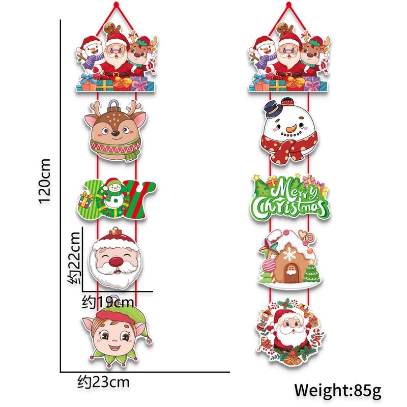 Christmas Hanging Ornaments Cute Santa Claus Snowman Decorations for Holiday Party Festive Home Decor | Holiday Decorations