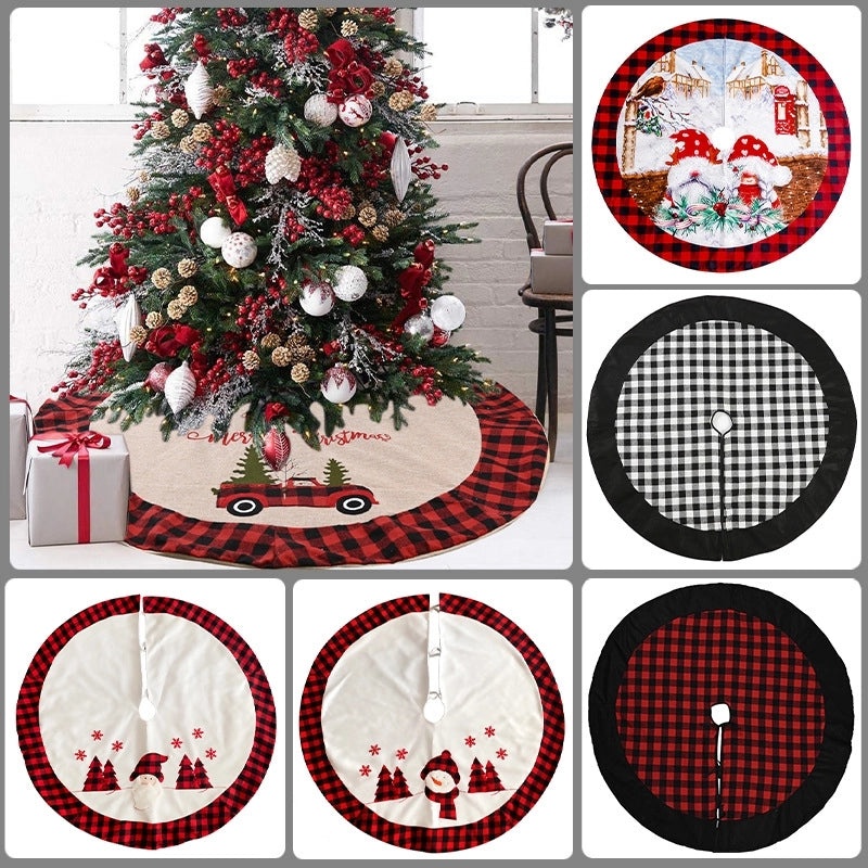 Christmas Minimalist Plaid Snowman Floor Mat for Holiday Party Decor|Home & Living Accessories