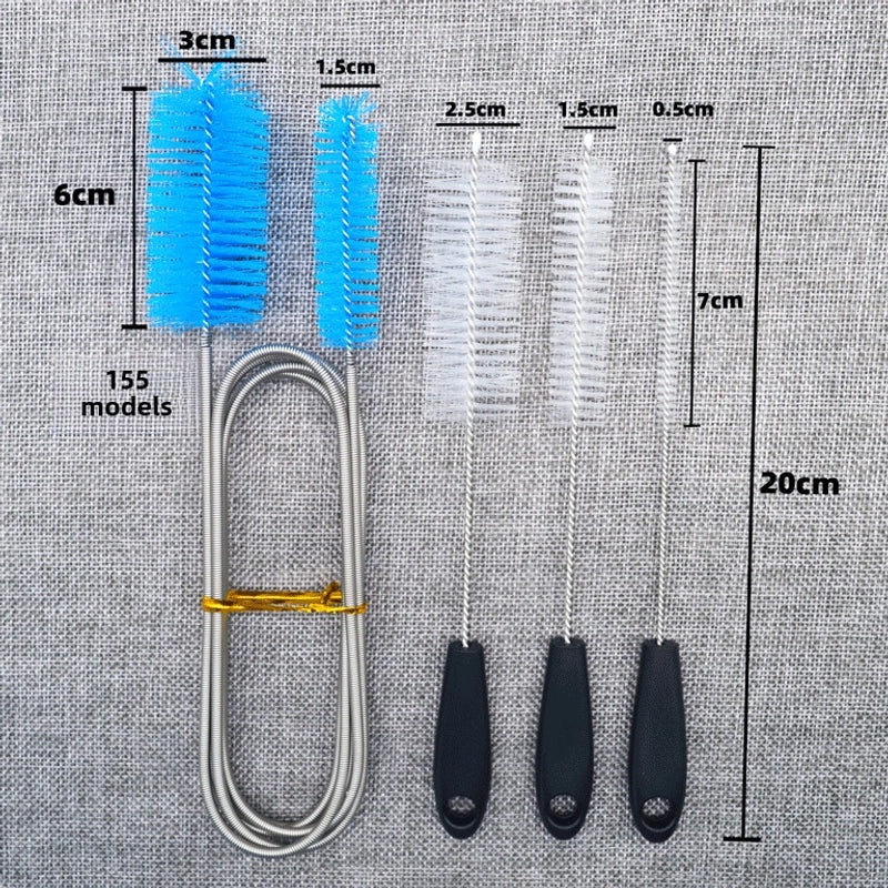 Bottle Cleaning Brush Set with Straw and Test Tube Brushes | Kitchen & Dining Tools